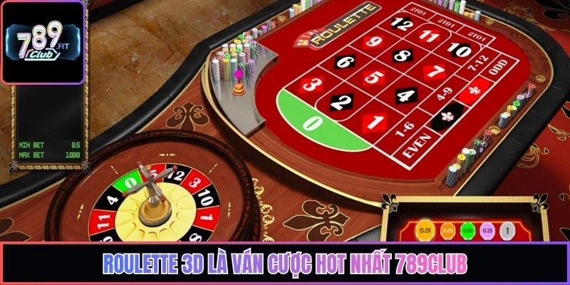 Roulette 3D là ván cược hot nhất 789Club